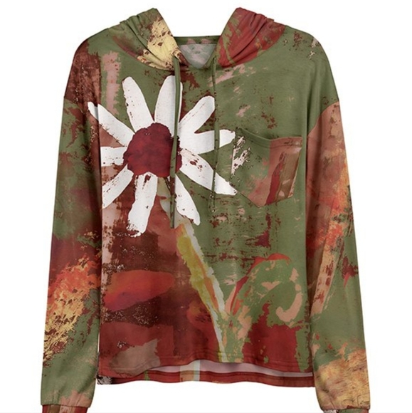 Lily Floral hooded top - Picture 7 of 8